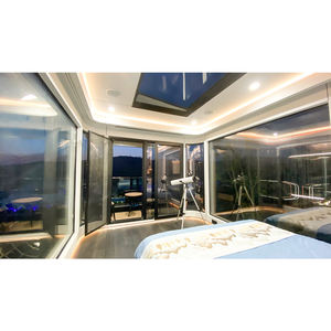 Structure en acier préfabriqué Conteneur vivant étanche Famille hôte Petite <span class=keywords><strong>chambre</strong></span> de capsule spatiale mobile de luxe - Product Image 4