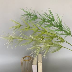 Plante artificielle en bambou, herbe verte, haute simulation, pour décorations extérieures de mariage, branche unique en plastique, persistante - Product Image 2