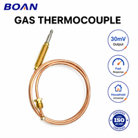 Pemanas Air Tembaga Gas Alam Termokopel M8x1 Pemasangan Sekrup 38mm Kedalaman Ulir 11mm Untuk Rumah Tangga & RV Garansi 1 Tahun