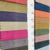 Tissu de chemise et costume en velours, 97% coton 3% spandex, tissu de costume élastique en velours côtelé extensible 21