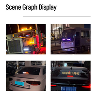 Écran LED dynamique animé pour véhicule, panneau d'affichage LED flexible, yeux clignotants pour voiture, lumières LED yeux de démon pour camion