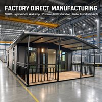 Alibaba-online-shopping 10ft 20ft 30ft 40ft Tiny Homes à double aile, prêts à être expédiés, démontables, modulaires, abris de jardin mobiles