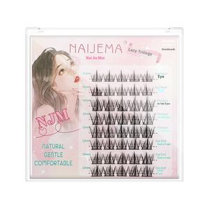 Nai <span class=keywords><strong>Jie</strong></span> Mei ขนตาปลอมแบบแบ่งส่วนขนตาปลอมก้านบางมากขนตามังงานแบบหนาแน่นขนตามังงาน - Product Image 5