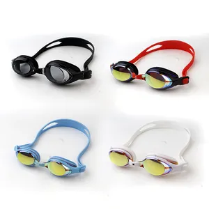2023 New Design Anti-fog UV-protection Mirrored Coating Racing Training Swimming Goggles