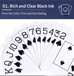 Cartes de <span class=keywords><strong>poker</strong></span> personnalisées en PVC, surface mate lisse, carte publicitaire de table avec boîte d'emballage rigide pour jeux de loisirs - Product Image 3