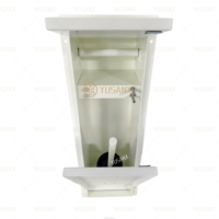Niche murale encastrée moderne en acier inoxydable 304 pour boîte à mouchoirs, brosse WC, porte-papier dissimulé et nettoyeur de toilettes, compatible carrelage