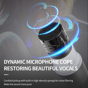 UHF Dynamic <b>Wireless</b> <b>Microphone</b> Professional Karaoke Handheld Metal Noise Cancelling Lightweight Transmitter Receiver for Stage - Product Image 5