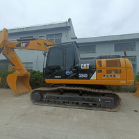 Excavator Berat CAT 324D 24 Ton Dengan Bucket Penggali Kapasitas 1.2m³ Excavator Crawler Bekas