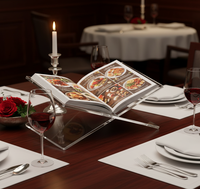 Serre-livres décoratifs en acrylique Art Déco, nature morte, en métal, artisanat en bambou et rotin YDHom&Dec YD-SD01 pour restaurants, librairies, bureaux