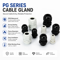 Passe-câble étanche en nylon certifié IP68 ROHS pour câbles chinois PG7, PG11, PG13.5