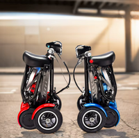 2026 Baichen 250W*2 Brushless Premium Ringan Lipat 4 Roda Kendaraan Listrik untuk Pengguna Lansia