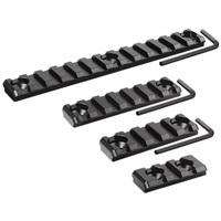 Rail métallique de haute qualité, ensemble unique, 20 mm, plaque tactique, pièces de jouet en aluminium CNC avec 3, 5, 7, 9, 11, 13 fentes, lot de vis