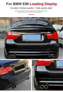 Para <span class=keywords><strong>BMW</strong></span> E90 <span class=keywords><strong>E92</strong></span> 318I 320i 323I 325I 330I <span class=keywords><strong>335</strong></span>, Punta de Escape Doble Lateral de Acero Inoxidable, Tubo de Escape de Fibra de Carbono, Punta de Silenciador Cuádruple - Product Image 6