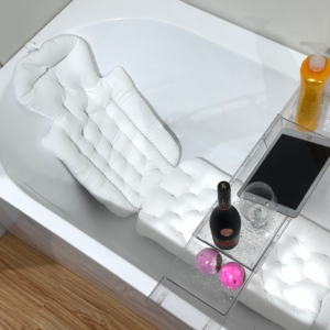 Cuscino da bagno in rete 4D di lusso all'ingrosso stile moderno supporto per il collo ergonomico con antiscivolo ispirato al bagno Spa per bambini - Product Image 1