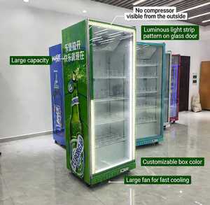 Enfriador de Bebidas de Vidrio de Una Puerta Giborch <span class=keywords><strong>Billy</strong></span> con Ventilador, Sin Escarcha, Control Digital, Estantes Ajustables - Product Image 1