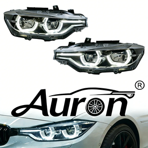 Faros Delanteros Estilo Ikon para Serie 3 F30/F35 2013-2018, 12V, Nuevos, 6000K, Luz Blanca Amarilla DRL con Cambio de Color, 36W, 6000 lm, Luz de Reequipamiento - Product Image 1