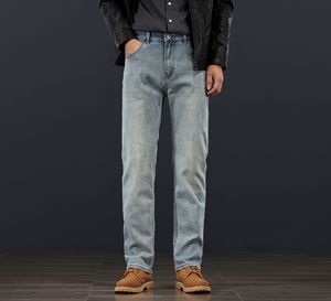 Nouveaux jeans pour hommes printemps-automne, style coréen, coupe <span class=keywords><strong>slim</strong></span>, extensibles, taille mi-haute, jambe droite, pantalon décontracté - Product Image 5