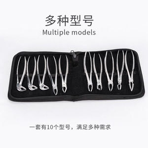 Juego de fórceps para extracción dental, 10 piezas, herramientas de ortodoncia de acero inoxidable para adultos y niños, instrumentos quirúrgicos - Product Image 5