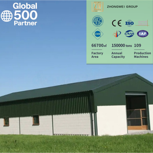 עיצוב מודרני בעלות נמוכה טרומי מבנה פלדה מחסן ערכות בניין מוסך ערכות עם הרכבה קלה - Product Image 1