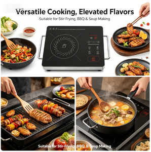 Cuisinière infrarouge tactile abordable 2200W, portable et compacte, idéale pour dortoirs, locations et petites cuisines - Product Image 1