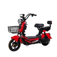 Scooter Eléctrico Antirrobo con Control Remoto, Canasta Delantera y Respaldo para Montaña