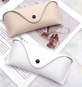 Étui à lunettes en cuir PU avec logo personnalisé <span class=keywords><strong>pour</strong></span> lunettes <span class=keywords><strong>de</strong></span> soleil, fin et portable - Product Image 3