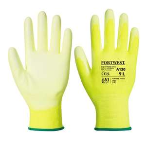 PORTWEST - A120Y2RXL Guante de Palma amarillo de poliuretano-GUANTES EAN 5036108224043 - Product Image 1