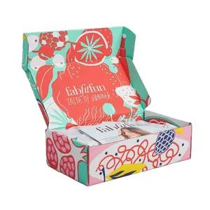 Caja de envío de correo de papel corrugado rosa con logotipo personalizado para pequeñas empresas Cajas de embalaje de cartón para cosméticos/cuidado de la piel