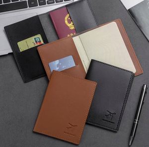 High Quality Stylish Custom PU Passport Cover and Travel Wallet RFID Blocking Protection Business <b>Gift</b> <b>Set</b> From OEM Company - Product Image 3