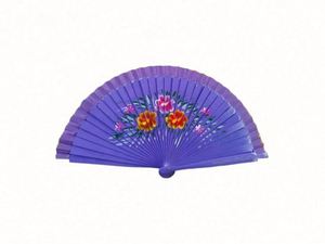 Innovador Abanico de Madera Pintado a Mano de Doble Cara de 23 cm con Tela de 2.5 cm, Regalo Promocional para Fiestas - Product Image 4