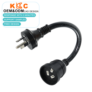 Cable de Extensión de Alimentación AU de 3 Pines, Enchufe Industrial de Goma de Alta Resistencia, Cable de Alimentación para Generador y Taller, Fabricación Personalizada OEM - Product Image 1