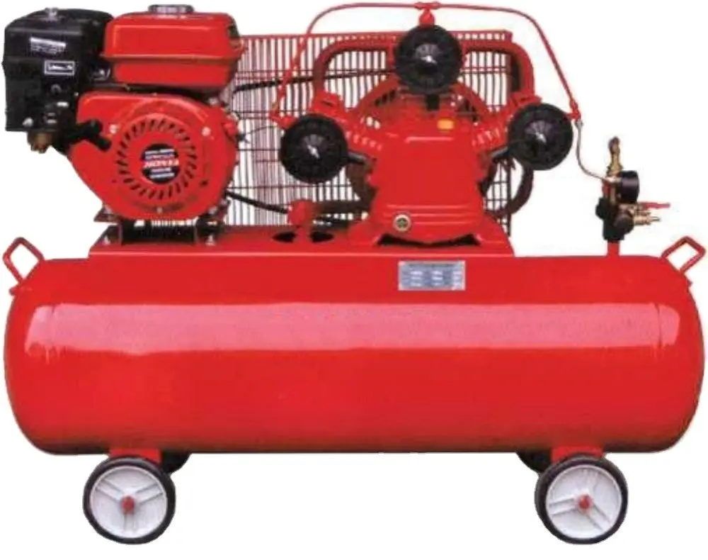 Fast Air Supply Y-W3065E Gasoline Air Compressor 7hp 8bar Piston Air Compressor For Automobile Repair Industry