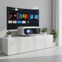 Projecteur intelligent Google au prix d'usine, 1900 ANSI, certifié Netflix, mise au point automatique TOF, haut-parleur 40W, rapport de contraste 22 000:1, prise en charge 4K