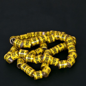 Gouden Aangepaste Patroon Duivenpoot Ring Dragen Plastic Gereedschap Locatiefunctie Vogels Training Tools Ringen - Product Image 3