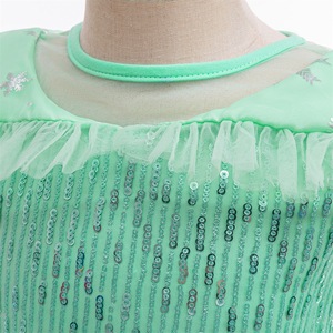 Vestido de Princesa para Niñas Pequeñas, Decoración de Lentejuelas, Material de Poliéster, Ropa de Cosplay Infantil para Televisión y Cine - Product Image 4