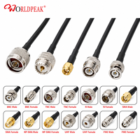 Câble coaxial à faible perte LMR240 personnalisé par le fabricant avec connecteurs RF multiples N SMA TNC pour assemblage de câble de raccordement d'antenne WiFi DAS intérieure