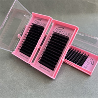 Extensions de cils en cachemire professionnelles en gros, volume complet, faux cils en vison individuels, plateau de cils