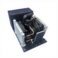 Unité de condensation miniature 12V 24V DC, système de refroidissement compact à liquide pour module de refroidissement électronique / système de refroidissement de batterie de véhicule électrique