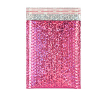 Enveloppe à bulles biodégradable en aluminium doré, personnalisable avec logo, imperméable, pour promotion en gros