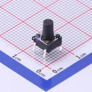 UK-B0202-G9-250 Tactile Switch Through hole-4P,6x6mm Switch Single Pole Single Throw Round Button 2.5N Through Hole - Product Image 1