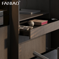 Accessoire de robinet pour traitement de surface pour villas au Qatar Armoire de cuisine modulaire en acier inoxydable sur mesure avec panneau de porte en acrylique