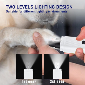 Kabelloser Zweistufiger Haustier-Nagelschleifer mit Digitaler LED-Anzeige Tragbares Katzen- und Hunde-Pflegewerkzeug zum Nagelschneiden - Product Image 4