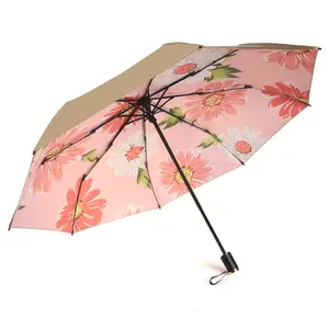 Alta calidad OEM o ODM venta al por mayor protección UV Manual abierto o 8K paraguas personalizado con LOGO