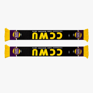 Écharpe de football <span class=keywords><strong>Scarpa</strong></span> Da Calcio, qualité excellente, acrylique jacquard, slogan du club de football, tricotée, longue, avec pompons, écharpe pour supporters de football - Product Image 2