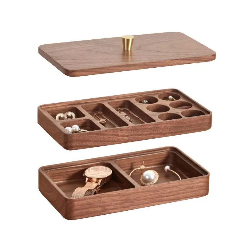 Boîte à bijoux unique et personnalisée, boîte pour montres, plateau, lunettes et montre