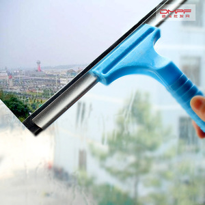 Soft Silicone Glass Squeegee For Window Cleaning With Plastic Handle Blue Color - Product Image 1
