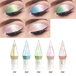 Set de Sombras de Ojos Líquidas Impermeables con Brillo Metálico, 5 Colores con Acabado Diamante, Maquillaje para Ojos - Product Image 2