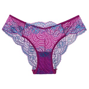 Venta al por mayor de bragas de color degradado, ropa interior diaria de alta elasticidad, bragas de <span class=keywords><strong>mujer</strong></span> con perspectiva hueca - Product Image 5