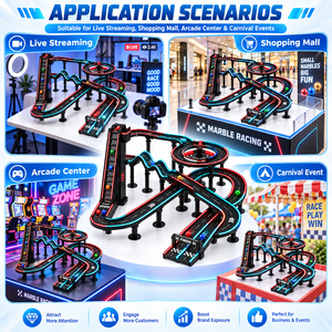 Nouvelle Arrivée Piste de Course Électrique à Thème Personnalisé avec Ascenseur Motorisé pour Jeux Compétitifs de Course de Billes - Product Image 6