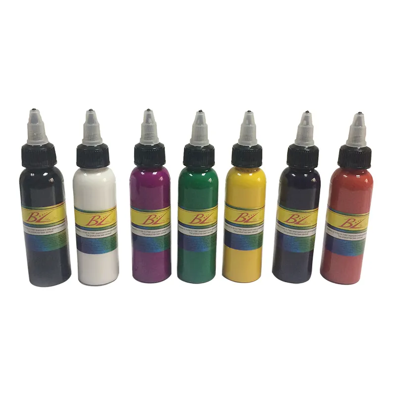 BL безопасных оригинальных 60 мл постоянный чернила татуировки тела 14 видов цветов